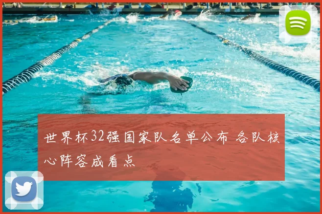世界杯32强国家队名单公布 各队核心阵容成看点